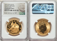 Elizabeth II gold Proof "Mayflower 400th Anniversary" 100 Pounds (1 oz) 2020 PR69 Ultra Cameo NGC, KM-Unl. Mintage: 500. First day of Issue. Mayflower...