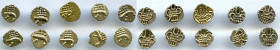 Cochin 10-Piece Lot of Uncertified gold Fanams ND (17th-18th Century) AU, KM10, Fr-1504. Average weight 0.38gm. Sold as is, no returns.

HID09801242...