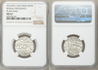 British India. Bengal Presidency 5-Piece Lot of Certified Rupees AH 1229 Year 17/49 (1815) MS63 NGC, Benares mint, KM41. Plain edge. Sold as is, no re...