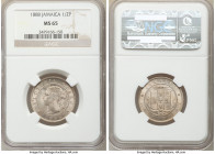 Victoria 1/2 Penny 1888 MS65 NGC, Royal mint, KM16. Icy-blue and steely-rose toning. 

HID09801242017

© 2020 Heritage Auctions | All Rights Reser...