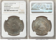 Republic 8 Reales 1825 Go-JJ AU Details (Environmental Damage) NGC, Guanajuato mint, KM377.8, DP-Go03. Upright Eagle. Stormy gray's and blue toning. ...