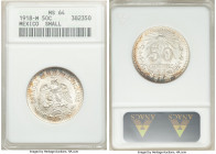Estados Unidos 50 Centavos 1918-M MS64 ANACS, Mexico City mint, KM446. Reduced size. Russet and peach toning. 

HID09801242017

© 2020 Heritage Au...