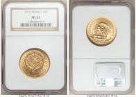 Estados Unidos gold 20 Pesos 1919 MS63 NGC, Mexico City mint, KM478. Aztec Calendar Stone issue. AGW 0.4823 oz. 

HID09801242017

© 2020 Heritage ...