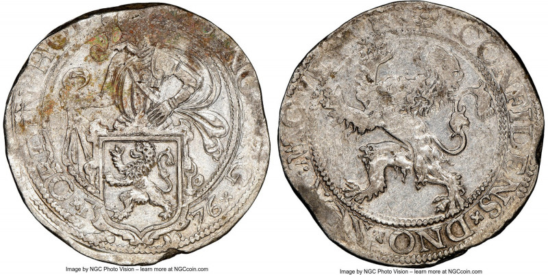 Holland. Provincial Lion Daalder 1576 AU53 NGC, Dav-8838. 

HID09801242017

...