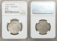 Louis I 2 Reales 1724 S-J VF35 NGC, Seville mint, KM329. Two year type. "LUDOUICUS".

HID09801242017

© 2020 Heritage Auctions | All Rights Reserv...