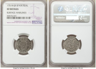 3-Piece Lot of Certified Assorted Reales NGC, 1) Ferdinand VI Real 1751 M-JB - XF Details (Surface Hairlines), Madrid mint, KM369.1 2) Ferdinand VI Re...