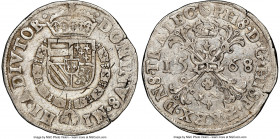 Utrecht. Philip II of Spain Daalder 1568 AU53 NGC, Dav-8522. 

HID09801242017

© 2020 Heritage Auctions | All Rights Reserved