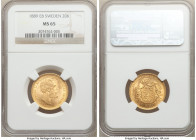 Oscar II gold 20 Kronor 1889-EB MS65 NGC, KM748. AGW 0.2593 oz. 

HID09801242017

© 2020 Heritage Auctions | All Rights Reserved