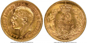 Alexander I gold 20 Dinara 1925 MS64 NGC, KM7. AGW 0.1867 oz. 

HID09801242017

© 2020 Heritage Auctions | All Rights Reserved