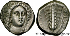 LUCANIA - METAPONTUM
Type : Nomos, statère ou didrachme 
Date : c. 330-290 AC. 
Mint name / Town : Métaponte, Lucanie 
Metal : silver 
Diameter : 18,5...