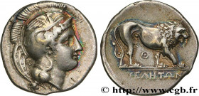LUCANIA - VELIA
Type : Nomos, statère ou didrachme 
Date : c. 340-334 AC. 
Mint name / Town : Vélia, Lucanie 
Metal : silver 
Diameter : 22  mm
Orient...