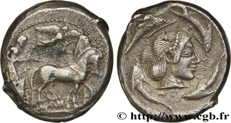 SICILY - SYRACUSE
Type : Tétradrachme 
Date : c. 480-475 AC. 
Mint name / Town :...