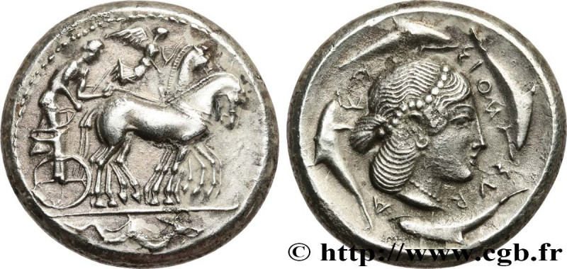 SICILY - SYRACUSE
Type : Tétradrachme 
Date : c. 460-450 AC. 
Mint name / Town :...