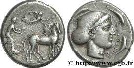 SICILY - SYRACUSE
Type : Tétradrachme 
Date : c. 430-420 AC. 
Mint name / Town : Syracuse 
Metal : silver 
Diameter : 26  mm
Orientation dies : 7  h.
...