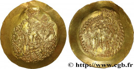 KUSHAN EMPIRE - KIDARA KINGDOM
Type : Statère 
Date : c. 350 
Mint name / Town : Kidara 
Metal : gold 
Diameter : 37  mm
Orientation dies : 12  h.
Wei...