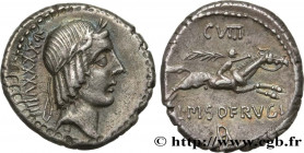 CALPURNIUS
Type : Denier 
Date : 90 AC. 
Mint name / Town : Rome 
Metal : silver 
Millesimal fineness : 950  ‰
Diameter : 18  mm
Orientation dies : 2 ...