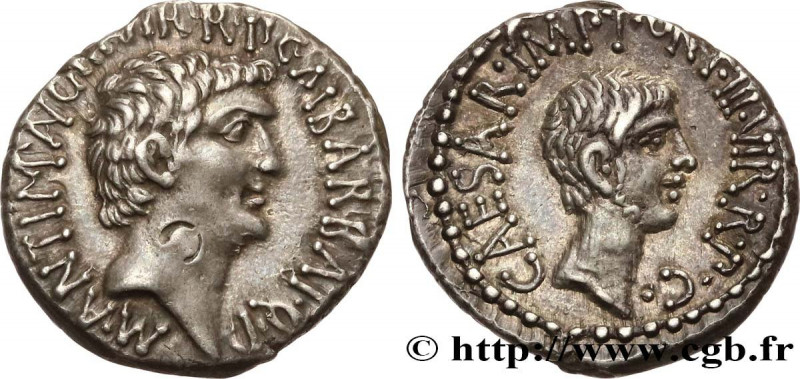 ANTONIUS and OCTAVIAN
Type : Denier 
Date : c. 41 AC. 
Mint name / Town : Éphèse...