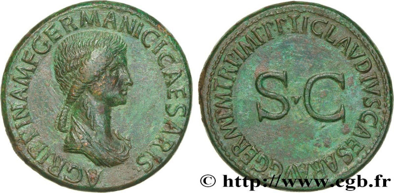 AGRIPPINA MAJOR
Type : Sesterce 
Date : 42-43 
Mint name / Town : Rome 
Metal : ...
