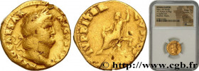 NERO
Type : Aureus 
Date : 64-65 
Mint name / Town : Rome 
Metal : gold 
Diameter : 18  mm
Orientation dies : 6  h.
Weight : 7,02  g.
Rarity : R1 
Obv...