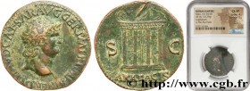 NERO
Type : As 
Date : 65 
Mint name / Town : Lyon 
Metal : copper 
Diameter : 28  mm
Orientation dies : 7  h.
Weight : 10,82  g.
Rarity : R1 
Obverse...