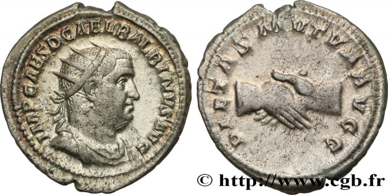 BALBINUS
Type : Antoninien 
Date : 238 
Mint name / Town : Rome 
Metal : silver ...