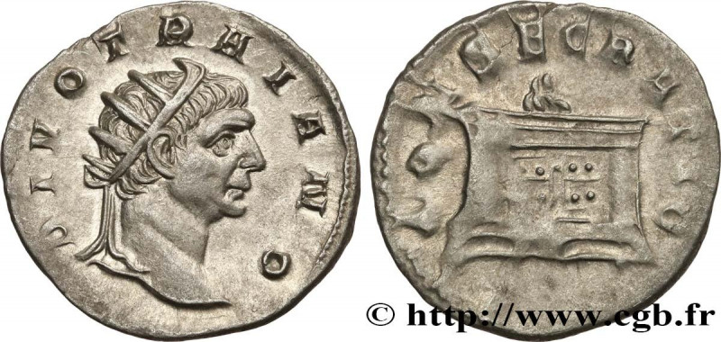 DIVI consecration of TRAJANUS DECIUS
Type : Antoninien 
Date : 251 
Mint name / ...