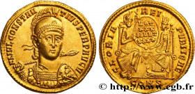 CONSTANTIUS II
Type : Solidus 
Date : 351-355 
Mint name / Town : Constantinople 
Metal : gold 
Diameter : 21,5  mm
Orientation dies : 6  h.
Weight : ...