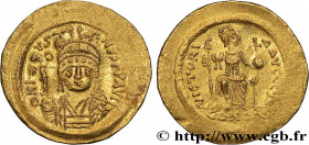 JUSTIN II
Type : Solidus 
Date : 566 
Mint name / Town : Constantinople 
Metal : gold 
Millesimal fineness : 1000  ‰
Diameter : 21,5  mm
Orientation d...