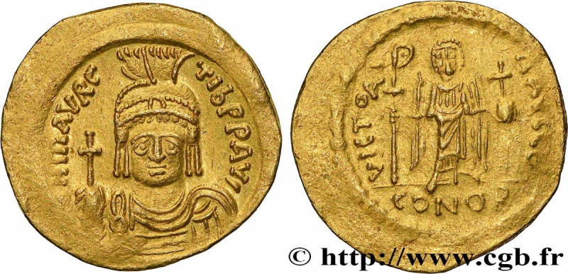 MAURICE TIBERIUS
Type : Solidus  
Date : 583-601 
Mint name / Town : Constantino...