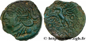 GALLIA - BITURIGES CUBI (Area of Bourges)
Type : Bronze VANDIINOS 
Date : c. 60-50 AC. 
Metal : bronze 
Diameter : 16,5  mm
Orientation dies : 3  h.
W...
