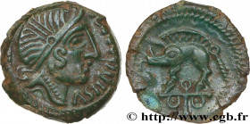 GALLIA - AULERCI EBUROVICES (Area of Évreux)
Type : Bronze au sanglier enseigne, ASIIDOMARO - retiré/withdrawn 
Date : c. 50-40 AC. 
Mint name / Town ...