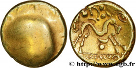 AMBIANI (Area of Amiens)
Type : Statère d'or uniface 
Date : c. 60-50 AC. 
Mint name / Town : Amiens (80) 
Metal : gold 
Diameter : 17,5  mm
Weight : ...
