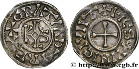CHARLES II LE CHAUVE / THE BALD
Type : Denier 
Date : circa 864-875 
Date : n.d. 
Mint name / Town : Lisieux 
Metal : silver 
Diameter : 20  mm
Orient...