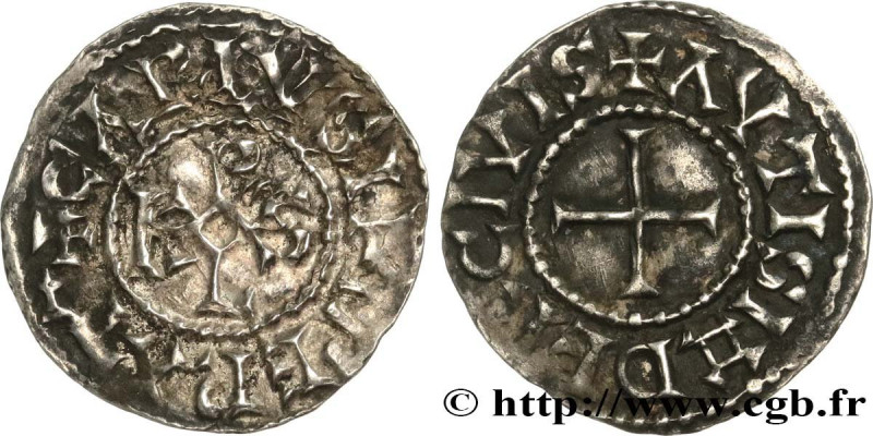 CHARLES THE BALD AND COINAGE IN HIS NAME
Type : Denier 
Date : circa 875-877 
Da...