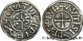 CHARLES THE BALD AND COINAGE IN HIS NAME
Type : Denier 
Date : circa 875-877 
Date : n.d. 
Mint name / Town : Auxerre 
Metal : silver 
Diameter : 21  ...