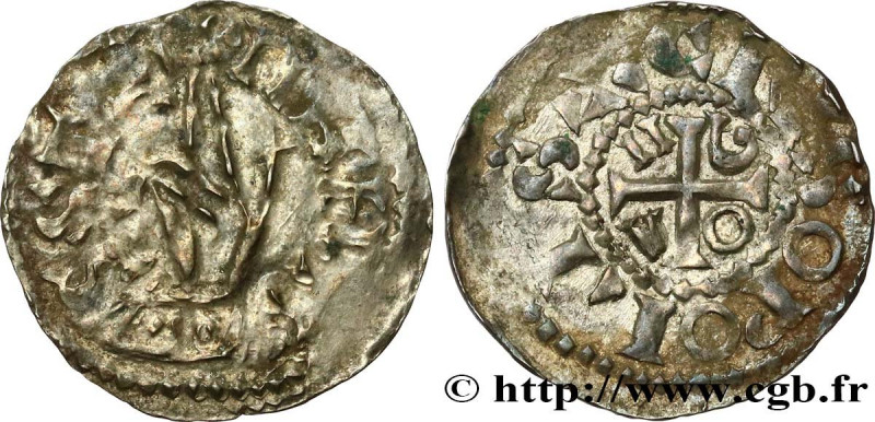 FRANCHE-COMTÉ - ARCHBISHOPRIC OF BESANÇON - HUGH I
Type : Denier 
Date : c. 1031...