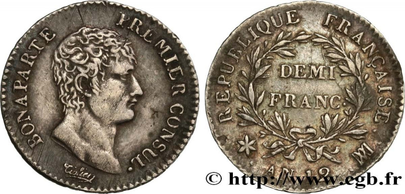 CONSULATE
Type : Demi-franc Bonaparte Premier Consul 
Date : An 12 (1803-1804) 
...