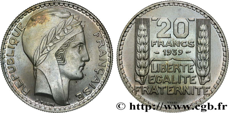 III REPUBLIC
Type : Essai de 20 francs Turin, en cupro-nickel 
Date : 1939 
Mint...