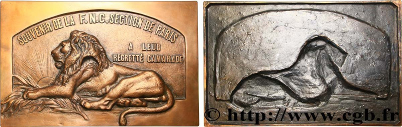 III REPUBLIC
Type : Plaque, Souvenir de la F. N. C. à leur regretté camarade 
Da...