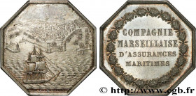 INSURANCES
Type : La Compagnie marseillaise 
Date : 1854 
Metal : silver 
Diameter : 37  mm
Orientation dies : 12  h.
Weight : 24  g.
Edge : Lisse 
Pu...
