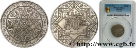 MOROCCO - FRENCH PROTECTORATE
Type : 50 Centimes (Essai) en cupro-nickel 
Date : n.d. 
Mint name / Town : Paris 
Metal : copper nickel 
Diameter : 23,...