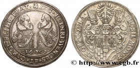 GERMANY - SILESIA - HEINRICH WENZEL AND KARL FRIEDRICH OF MÜNSTERBERG-OELS
Type : Thaler 
Date : 1620 
Quantity minted : - 
Metal : silver 
Diameter :...