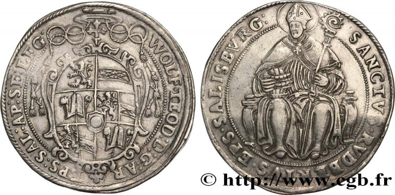 AUSTRIA - ARCHBISHOPRIC OF SALZBURG - WOLF DIETRICH OF RAITENAU
Type : Thaler 
D...