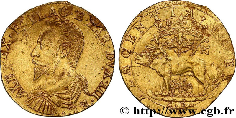 ITALY - EMILIA - PARMA - ALEXANDER FARNESE
Type : Double doppie 
Date : 1597 
Mi...