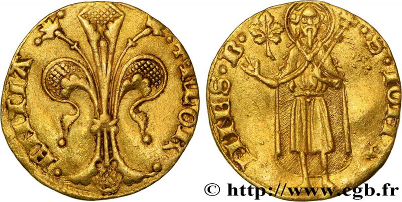 ITALY - FLORENCE - REPUBLIC
Type : Florin d'or, 4e série 
Date : 1252-1303 
Mint...