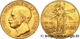ITALY
Type : 50 Lire Victor-Emmanuel III 
Date : 1911 
Mint name / Town : Rome 
Quantity minted : 20000 
Metal : gold 
Millesimal fineness : 900  ‰
Di...