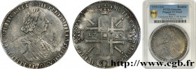 RUSSIA - PETER THE GREAT I
Type : Rouble 
Date : 1725 
Mint name / Town : Saint-Petersbourg 
Quantity minted : - 
Metal : silver 
Millesimal fineness ...