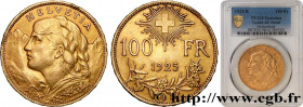 SWITZERLAND
Type : 100 Francs "Vreneli" 
Date : 1925 
Mint name / Town : Berne 
Quantity minted : 5000 
Metal : gold 
Millesimal fineness : 900  ‰
Dia...