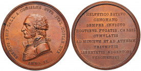 Medaglia 1801 Verona riconoscente al Gen. Brune - D/ Busto a sx. in uniforme del generale in capo dell’armata d’Italia. Sotto il busto: Salvirch F. - ...