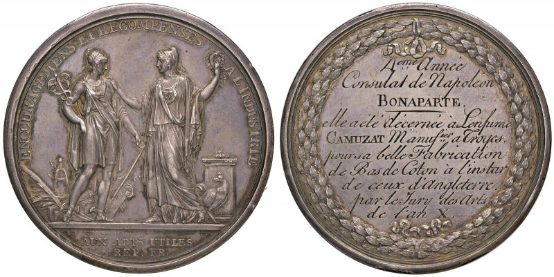 Medaglia 1802 Medaglia premio assegnata a Lenfume Camuzat dalla giuria delle art...